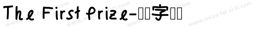 The First Prize字体转换